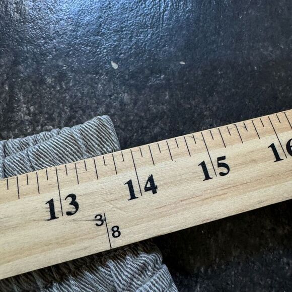 Zara Women’s Essential Pants Size Medium Distressed W Drawstrings Cotton Blend - Picture 7 of 10